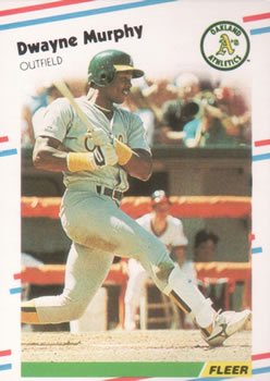 #287 Dwayne Murphy - Oakland Athletics - 1988 Fleer Baseball