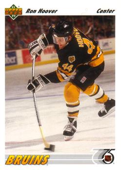 #287 Ron Hoover - Boston Bruins - 1991-92 Upper Deck Hockey