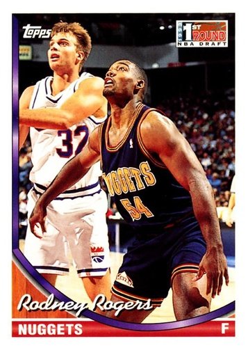 #287 Rodney Rogers - Denver Nuggets - 1993-94 Topps Basketball