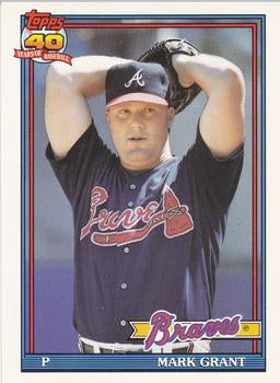 #287 Mark Grant - Atlanta Braves - 1991 O-Pee-Chee Baseball