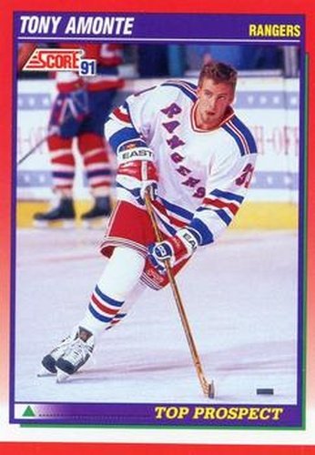 #288 Tony Amonte - New York Rangers - 1991-92 Score Canadian Hockey