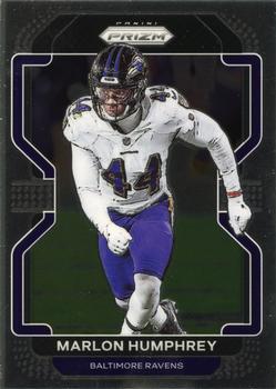 #288 Marlon Humphrey - Baltimore Ravens - 2021 Panini Prizm Football