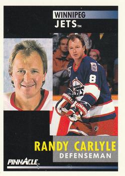 #288 Randy Carlyle - Winnipeg Jets - 1991-92 Pinnacle Hockey