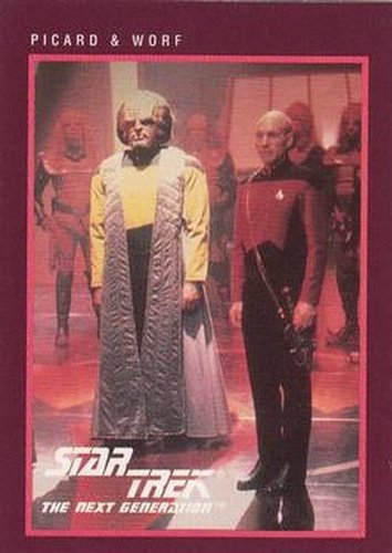 #288 Picard & Worf - 1991 Impel Star Trek 25th Anniversary