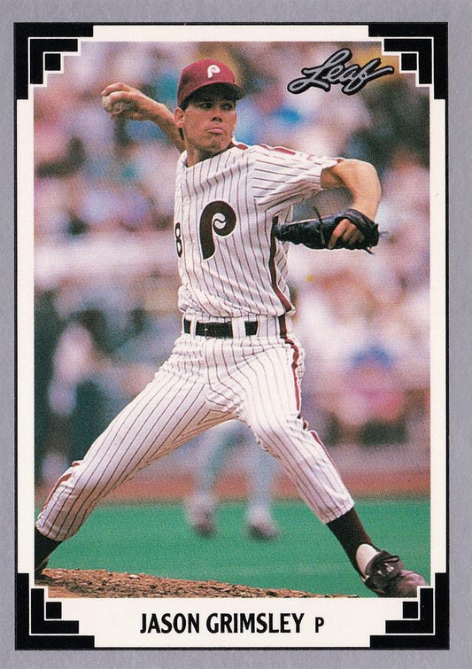 #288 Jason Grimsley - Philadelphia Phillies - 1991 Leaf Baseball