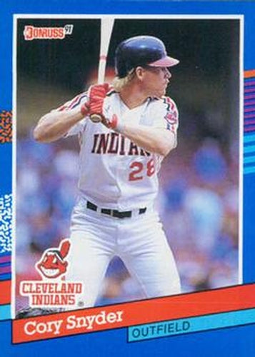 #288 Cory Snyder - Cleveland Indians - 1991 Donruss Baseball