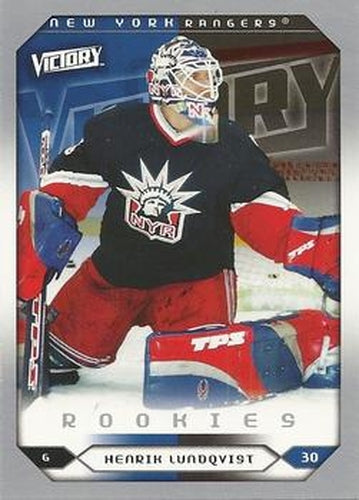 #288 Henrik Lundqvist - New York Rangers - 2005-06 Upper Deck Victory Hockey