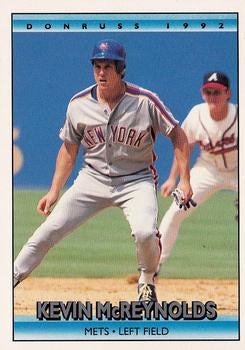 #288 Kevin McReynolds - New York Mets - 1992 Donruss Baseball