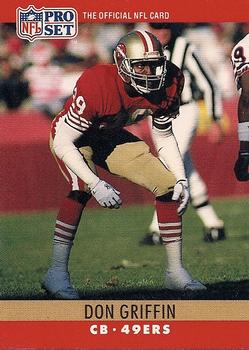 #288 Don Griffin - San Francisco 49ers - 1990 Pro Set Football