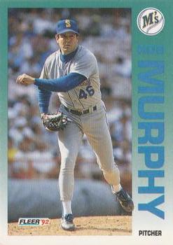 #288 Rob Murphy - Seattle Mariners - 1992 Fleer Baseball