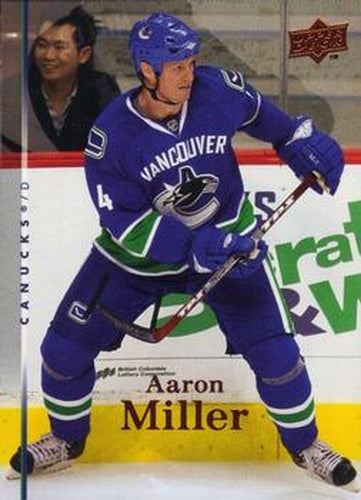 #288 Aaron Miller - Vancouver Canucks - 2007-08 Upper Deck Hockey