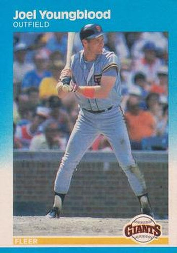 #288 Joel Youngblood - San Francisco Giants - 1987 Fleer Baseball