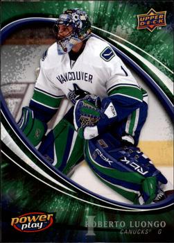 #288 Roberto Luongo - Vancouver Canucks - 2008-09 Upper Deck Power Play Box Set Hockey