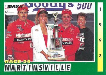 #288 Geoff Bodine - Bud Moore Engineering - 1993 Maxx Racing