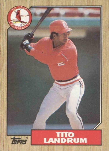 #288 Tito Landrum - St. Louis Cardinals - 1987 Topps Baseball