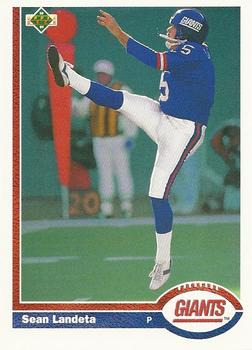 #288 Sean Landeta - New York Giants - 1991 Upper Deck Football