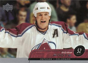 #288 Adam Foote - Colorado Avalanche - 2002-03 Upper Deck Hockey