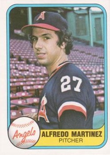 #288 Alfredo Martinez - California Angels - 1981 Fleer Baseball