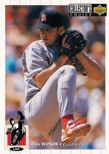 #288 Allen Watson - St. Louis Cardinals - 1994 Collector's Choice Baseball