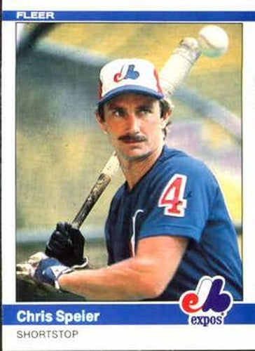 #288 Chris Speier - Montreal Expos - 1984 Fleer Baseball