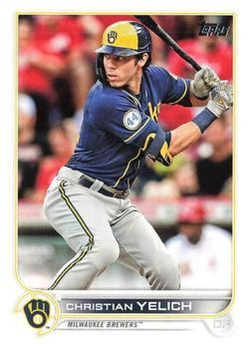 #288 Christian Yelich - Milwaukee Brewers - 2022 Topps Baseball