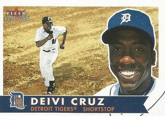 #288 Deivi Cruz - Detroit Tigers - 2001 Fleer Tradition Baseball