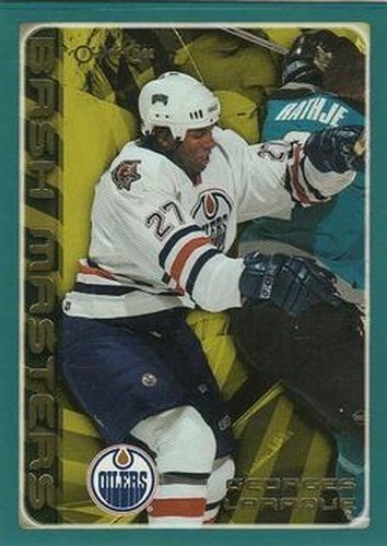 #288 Georges Laraque - Edmonton Oilers - 2003-04 O-Pee-Chee Hockey
