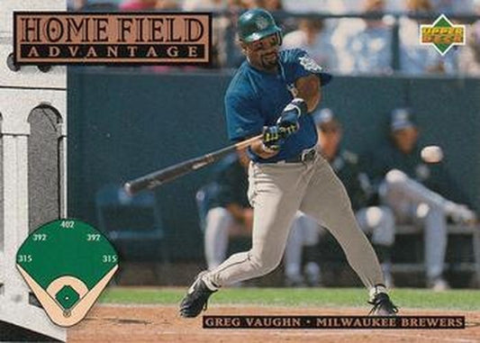 #288 Greg Vaughn - Milwaukee Brewers - 1994 Upper Deck Baseball