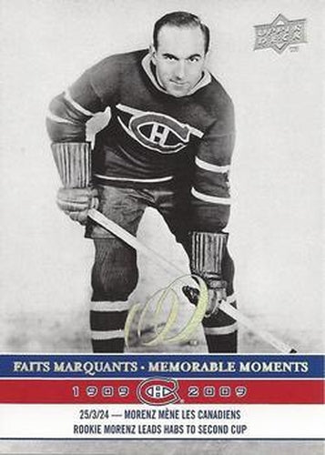 #288 Howie Morenz - Montreal Canadiens - 2008-09 Upper Deck Montreal Canadiens Centennial Hockey
