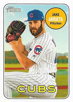 #288 Jake Arrieta - Chicago Cubs - 2018 Topps Heritage Baseball