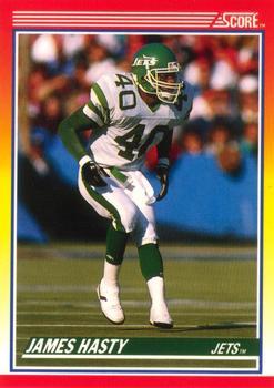 #288 James Hasty - New York Jets - 1990 Score Football