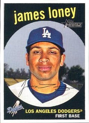 #288 James Loney - Los Angeles Dodgers - 2008 Topps Heritage Baseball
