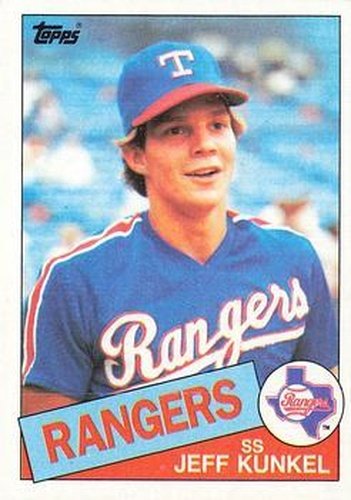 #288 Jeff Kunkel - Texas Rangers - 1985 Topps Baseball