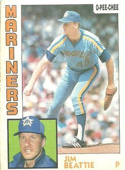 #288 Jim Beattie - Seattle Mariners - 1984 O-Pee-Chee Baseball