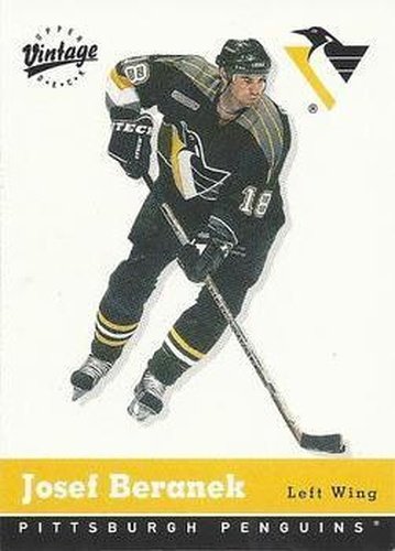 #288 Josef Beranek - Pittsburgh Penguins - 2000-01 Upper Deck Vintage Hockey