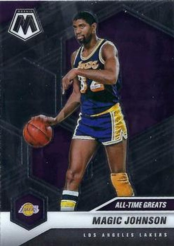 #288 Magic Johnson - Los Angeles Lakers - 2020-21 Panini Mosaic Basketball
