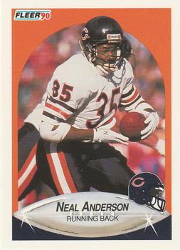 #288 Neal Anderson - Chicago Bears - 1990 Fleer Football