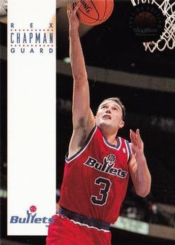 #288 Rex Chapman - Washington Bullets - 1993-94 SkyBox Premium Basketball