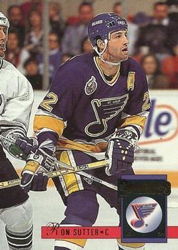 #288 Ron Sutter - St. Louis Blues - 1993-94 Donruss Hockey