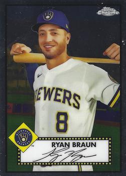 #288 Ryan Braun - Milwaukee Brewers - 2021 Topps Chrome Platinum Anniversary Baseball