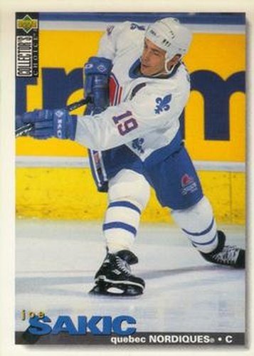 #288 Joe Sakic - Quebec Nordiques - 1995-96 Collector's Choice Hockey