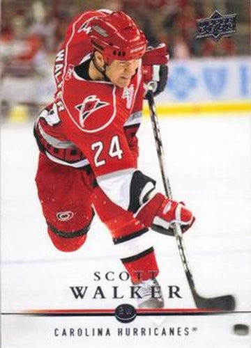 #288 Scott Walker - Carolina Hurricanes - 2008-09 Upper Deck Hockey
