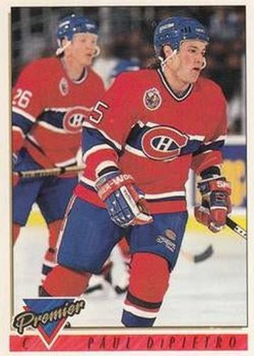 #288 Paul DiPietro - Montreal Canadiens - 1993-94 Topps Premier Hockey