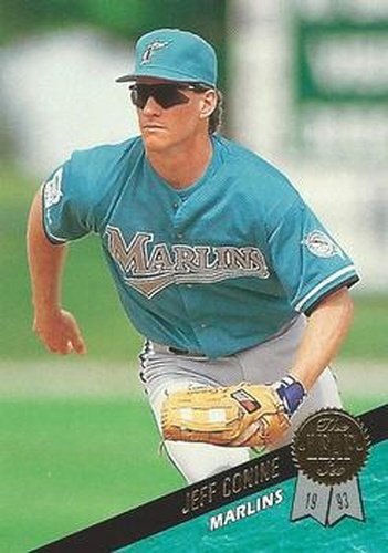 #288 Jeff Conine - Florida Marlins - 1993 Leaf Baseball
