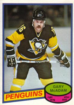 #288 Gary McAdam - Pittsburgh Penguins - 1980-81 O-Pee-Chee Hockey