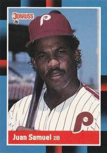 #288 Juan Samuel - Philadelphia Phillies - 1988 Donruss Baseball