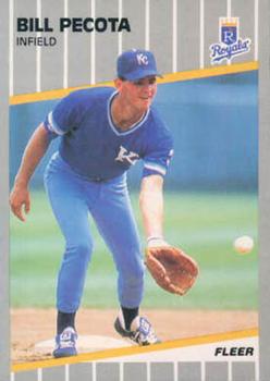 #289 Bill Pecota - Kansas City Royals - 1989 Fleer Baseball