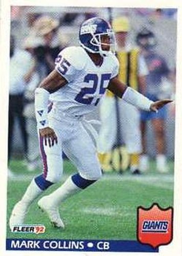 #289 Mark Collins - New York Giants - 1992 Fleer Football