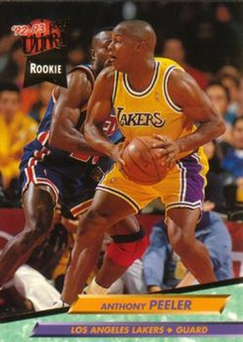 #289 Anthony Peeler - Los Angeles Lakers - 1992-93 Ultra Basketball