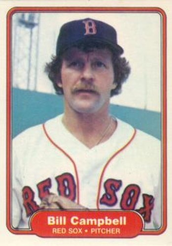 #289 Bill Campbell - Boston Red Sox - 1982 Fleer Baseball
